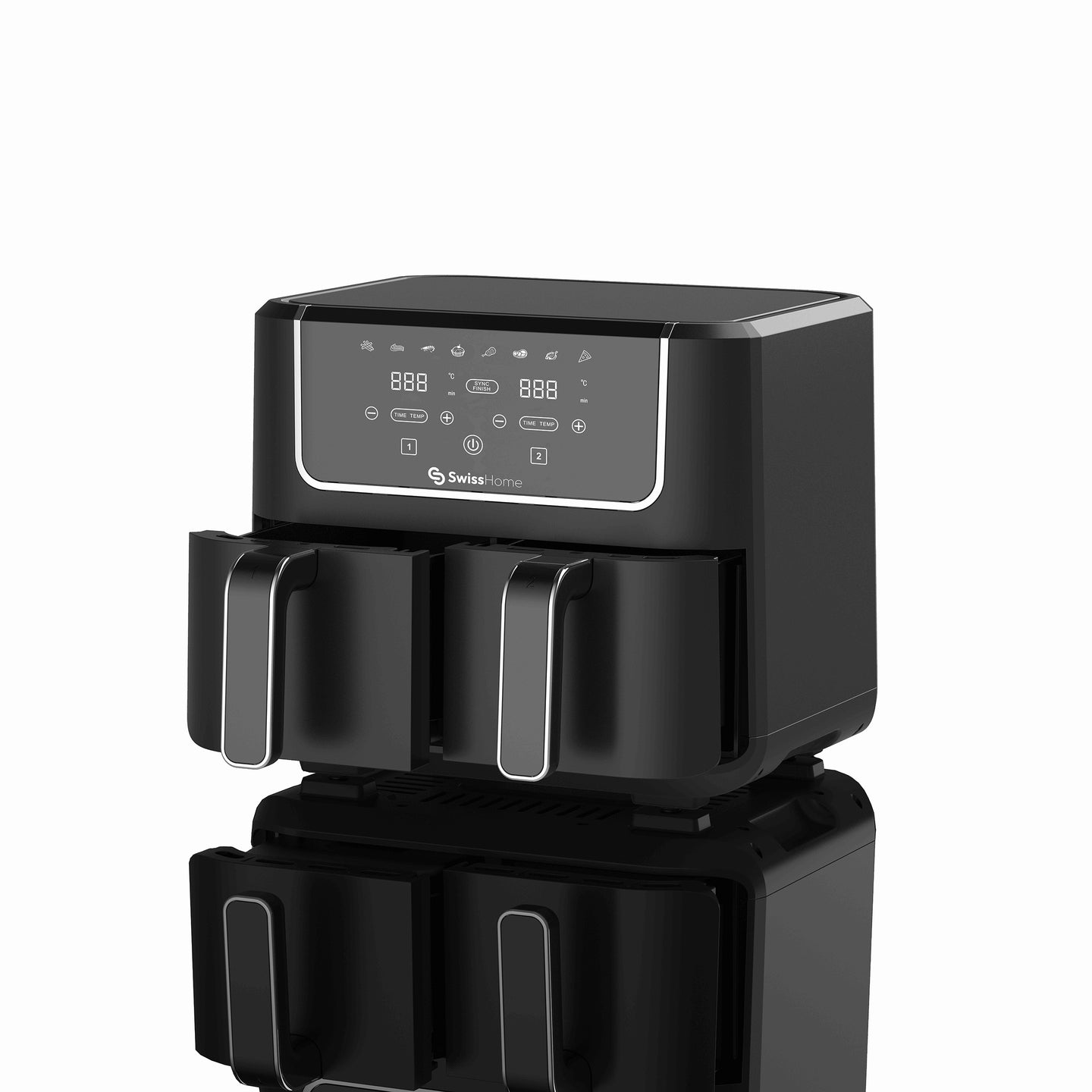 Freidora de aire doble Swiss Home 2100W de 6L- Dark (3)